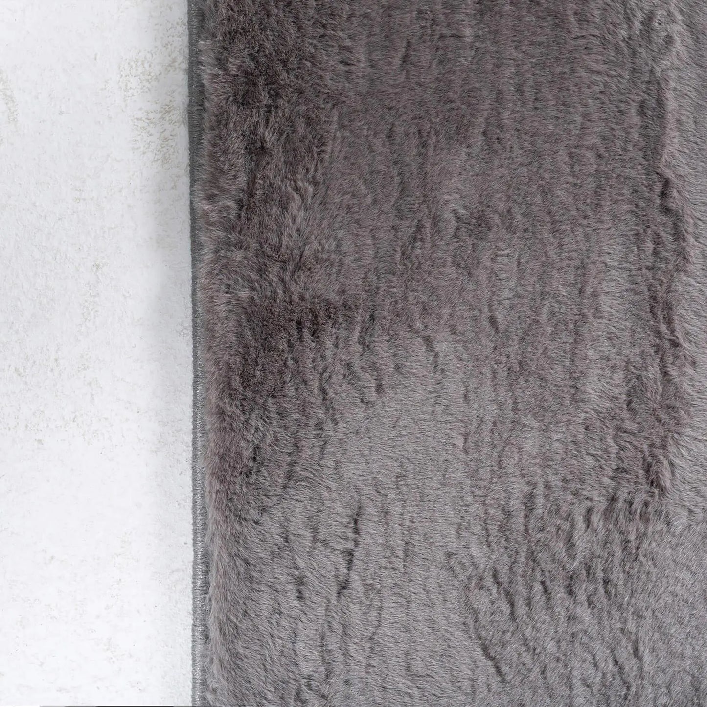 Luxury Anthracite Soft Fur Rug 160x230