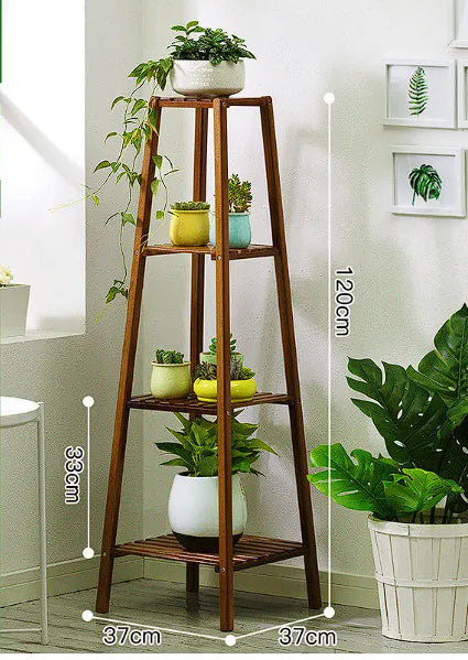 Multi floor flower shelf