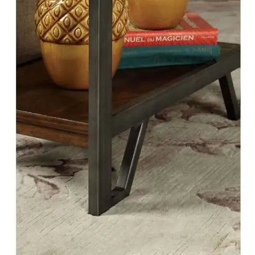Rustic Chic Oak USB Side Table