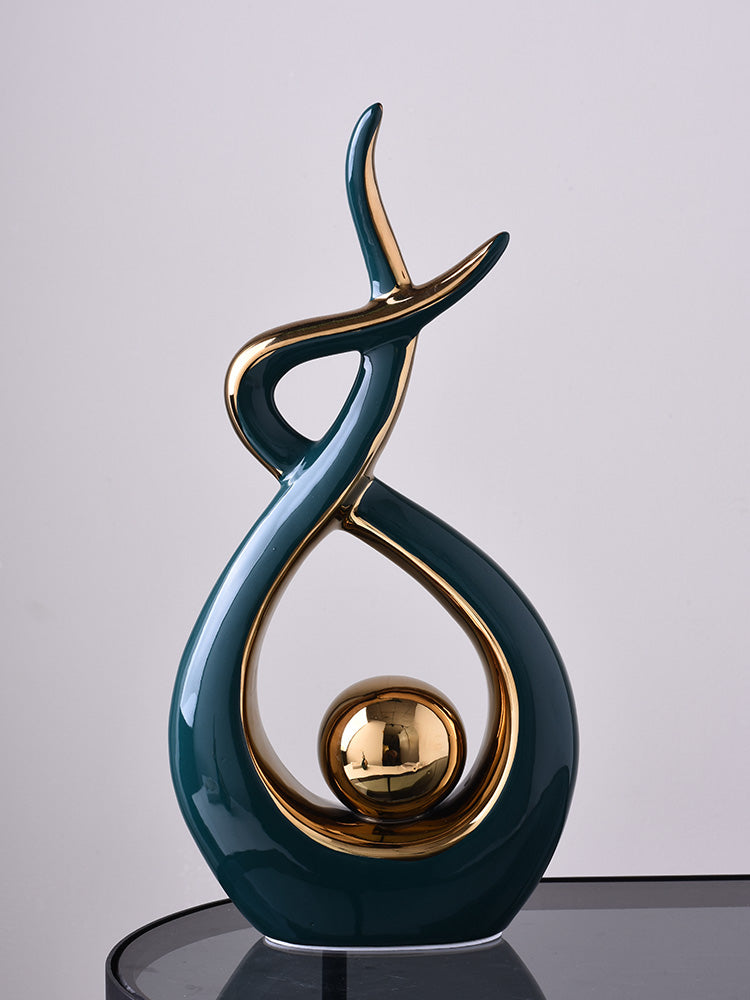 Modern Abstract Art Ceramic Statue