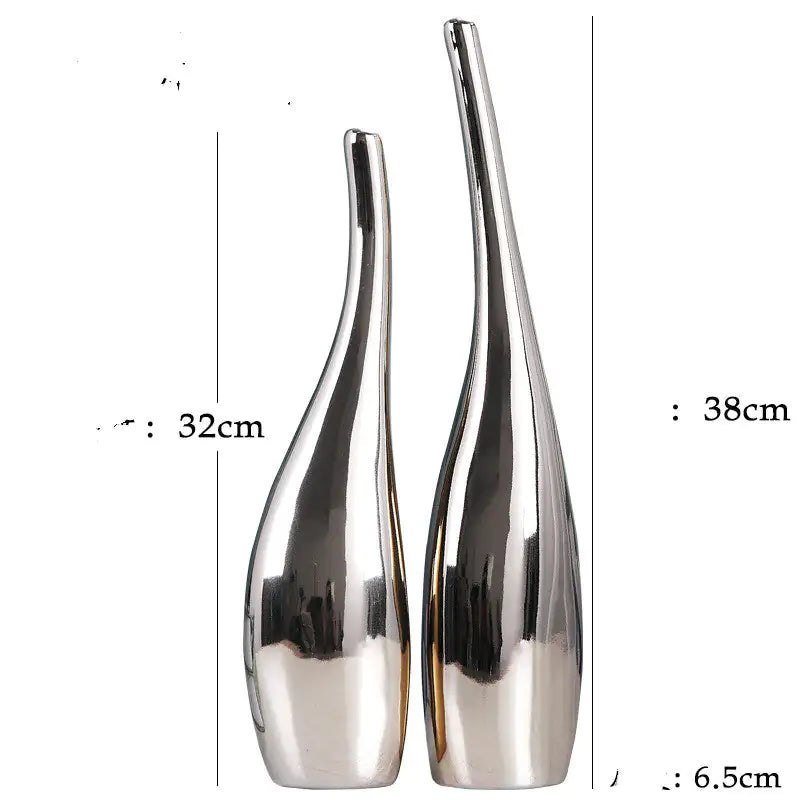 Elegant Ceramic Curved Bottle Set