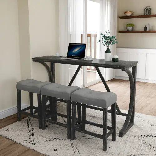Power Outlet Bar Table Set