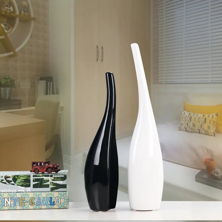 Elegant Ceramic Curved Bottle Set