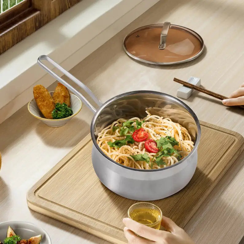 WANGYUANJI 2.85QT Non-Stick Stainless Saucepan