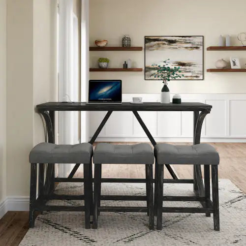 Power Outlet Bar Table Set