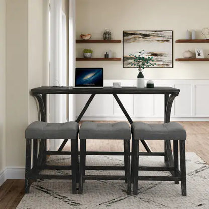 Power Outlet Bar Table Set