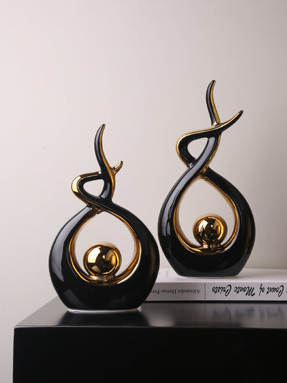 Modern Abstract Art Ceramic Statue
