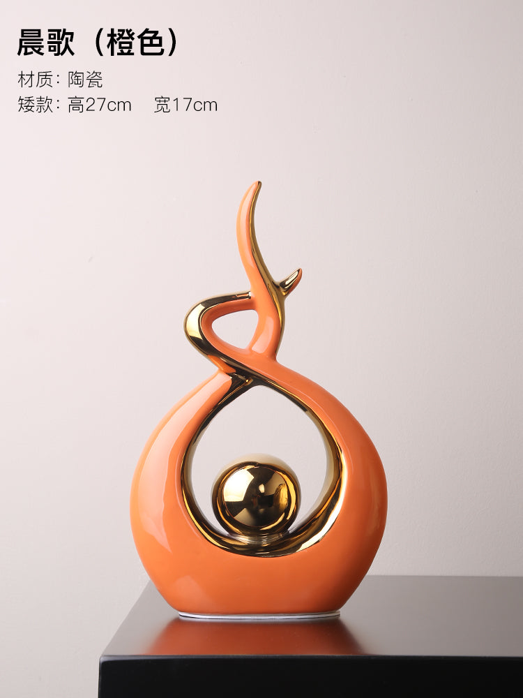 Modern Abstract Art Ceramic Statue