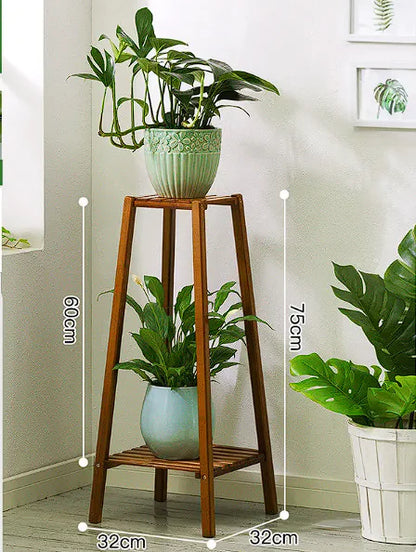 Multi floor flower shelf