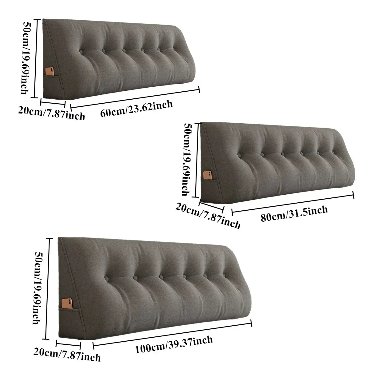 Large Triangular Pillow Bed Wedge