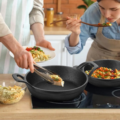 4 Sets Mini Cast Iron Skillet