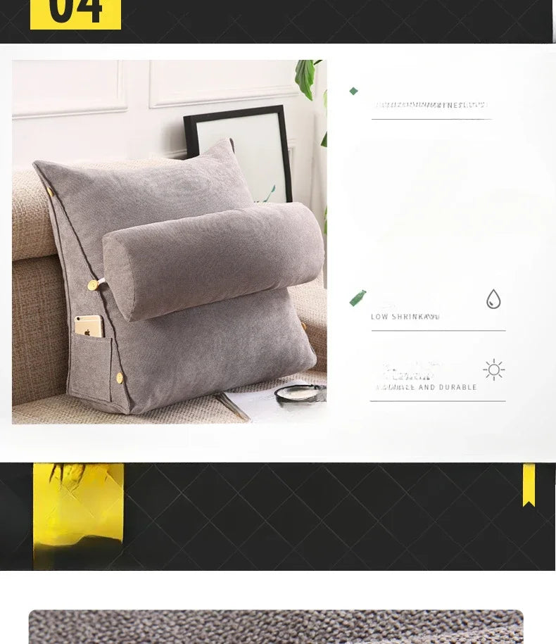 Triangle Backrest Lumbar Pillow