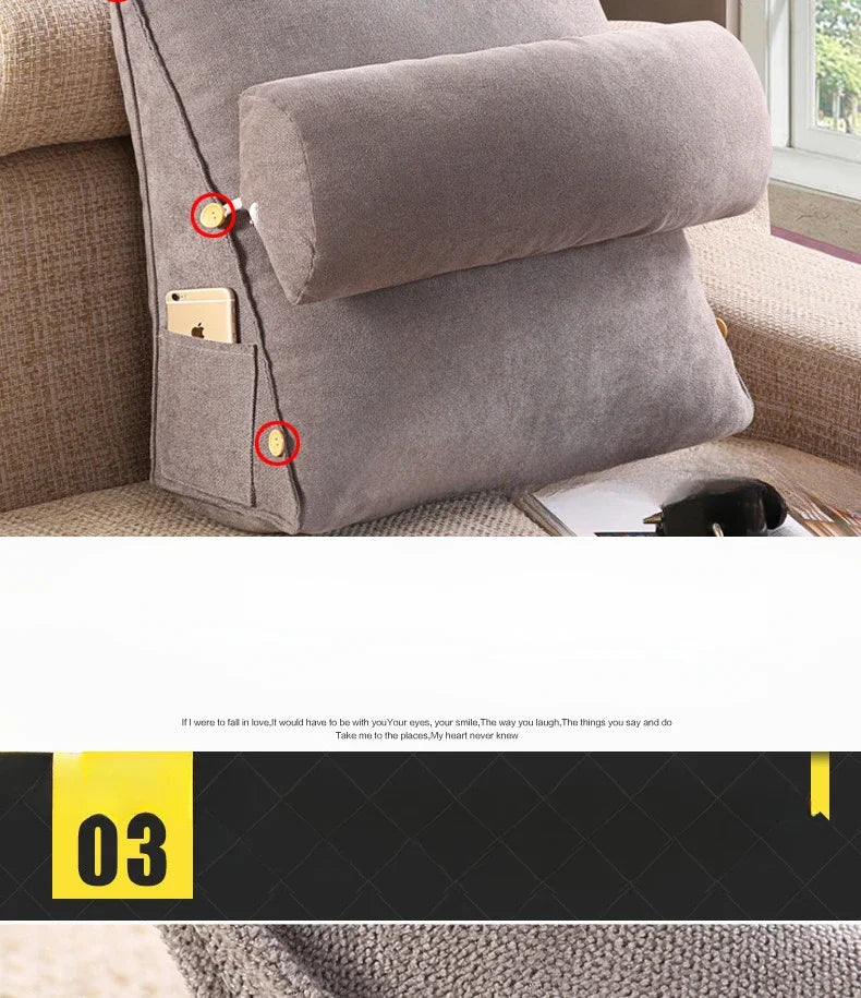 Triangle Backrest Lumbar Pillow