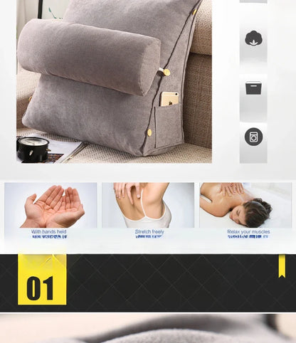 Triangle Backrest Lumbar Pillow