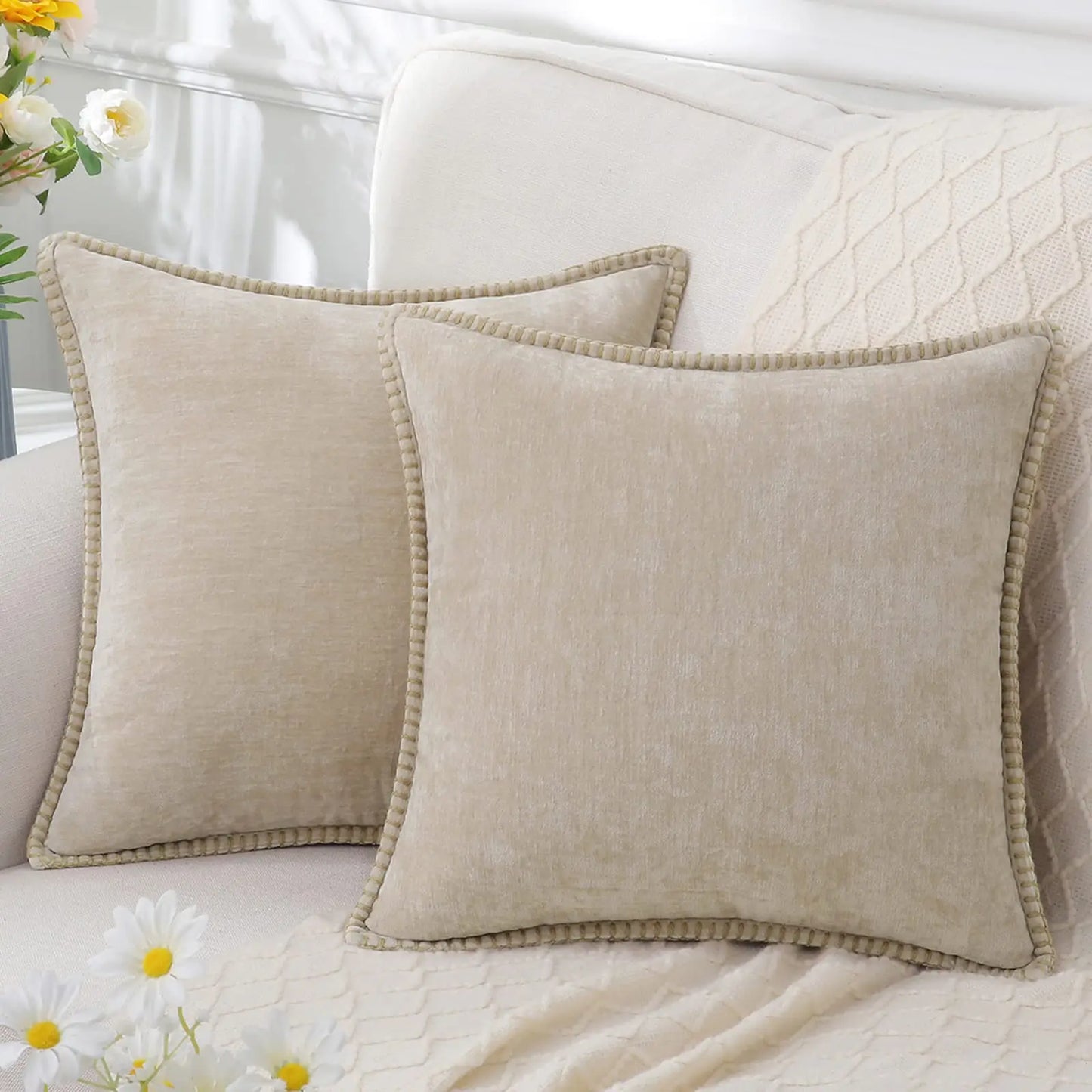 Olanly Chenille Cushion Cover