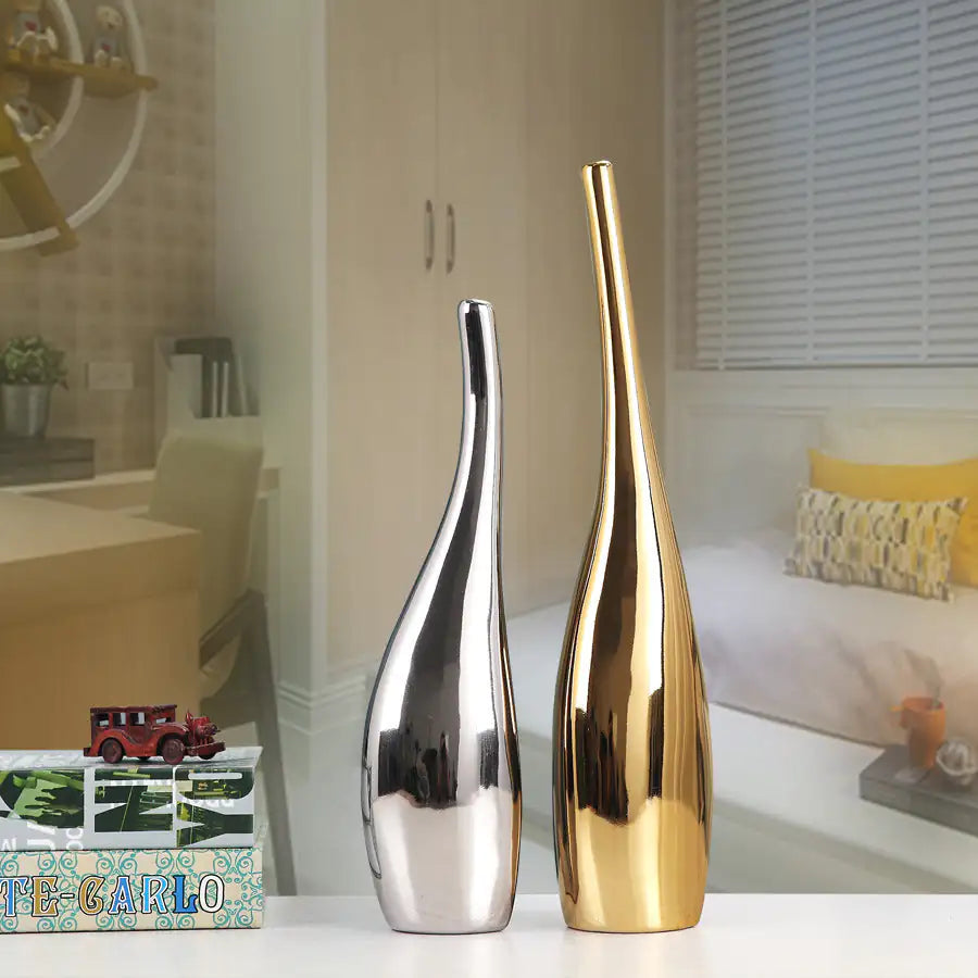 Elegant Ceramic Curved Bottle Set
