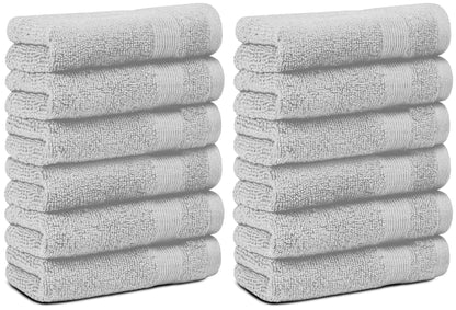 Resort Collection Soft Washcloth Face Body Towel Set 12 Pack