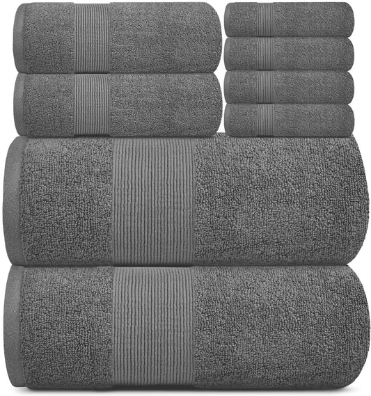 Resort Collection Soft Bath Towel Set of 8 Pcs