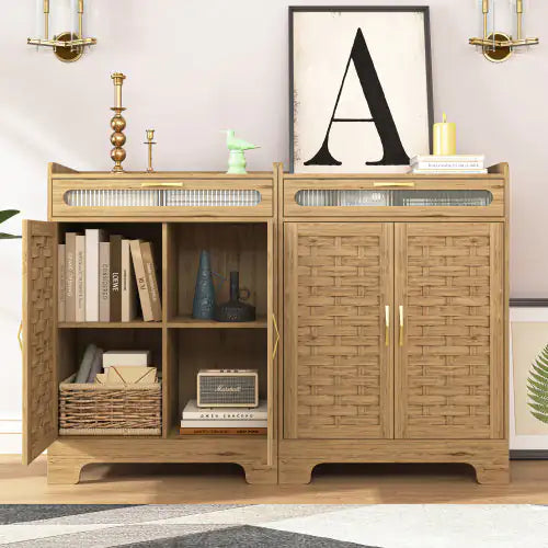 Wooden Coffee Bar Cabinet