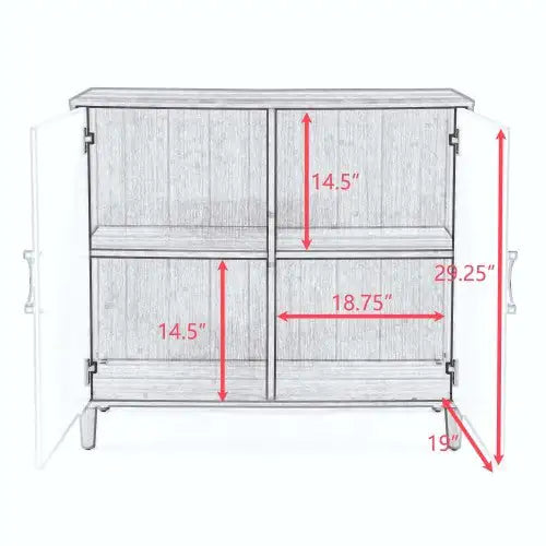 MDF Cabinet Storage with Shelved Doors