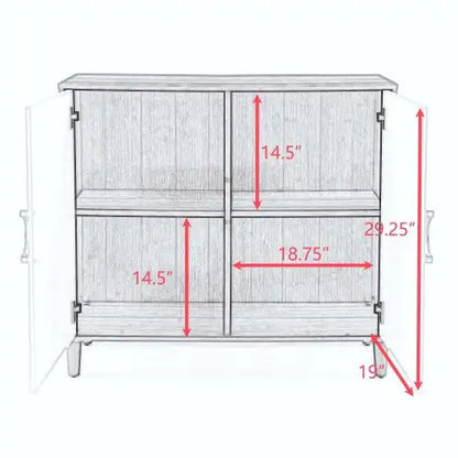 MDF Cabinet Storage with Shelved Doors