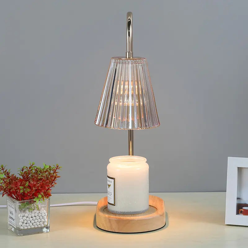 AromaCraft Wood Candle Warmer Lamp