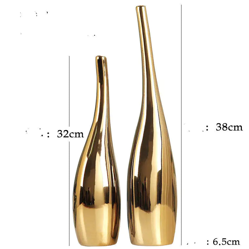 Elegant Ceramic Curved Bottle Set