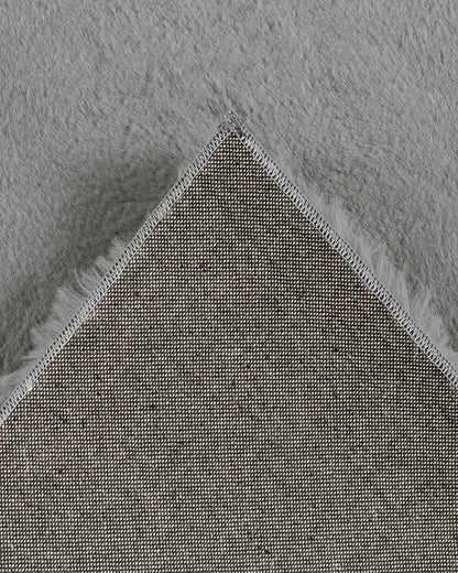 CozyFuzz Gray Fur Carpet 160x220