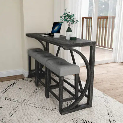 Power Outlet Bar Table Set