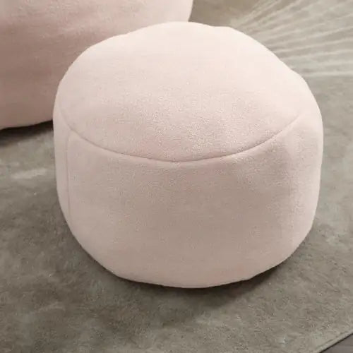 Deluxe Foam Bean Bag Chair with Footrest- Pink