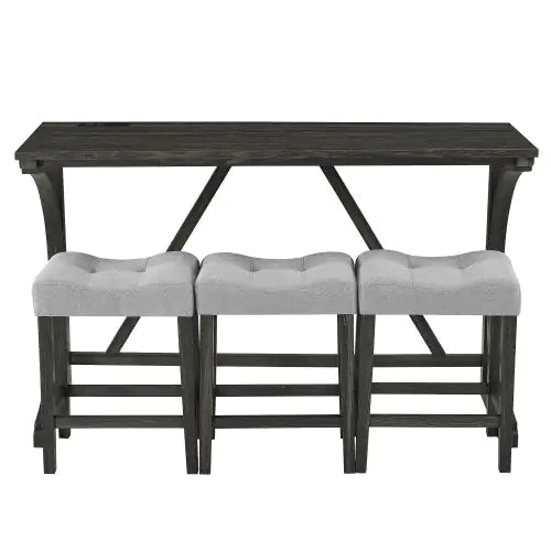 Power Outlet Bar Table Set
