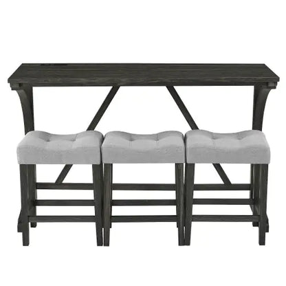 Power Outlet Bar Table Set